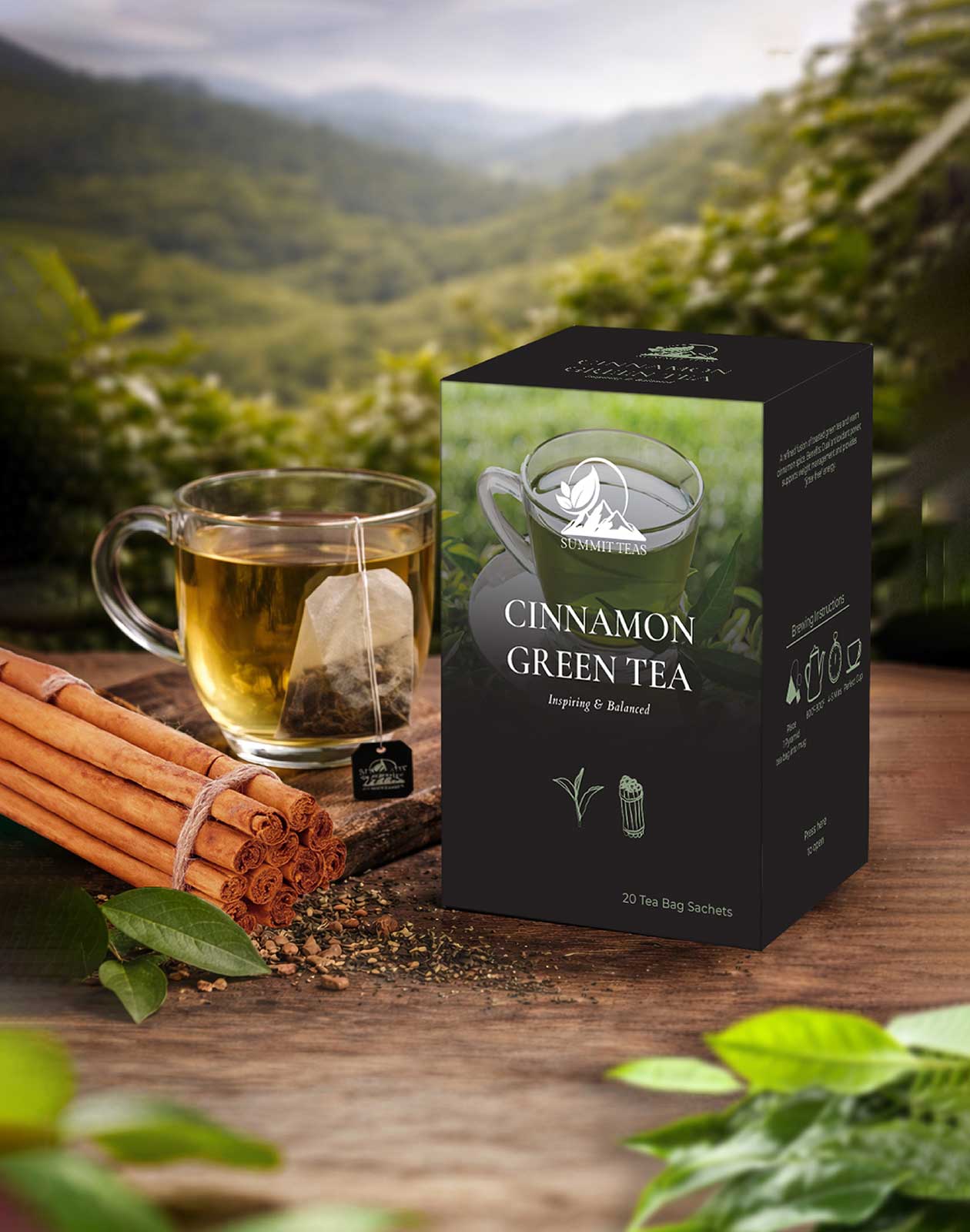 Cinnamon Green Tea - 25 Tea Bags